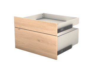 Casa - Tiroir double avec entourage L 60 cm Chêne hickory