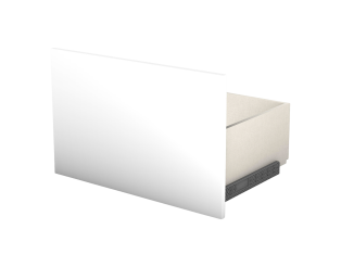 Casa-  Tiroir simple avec entourage L 60 cm Blanc