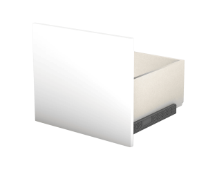 Tiroir simple avec entourage Casa L 45 cm blanc
