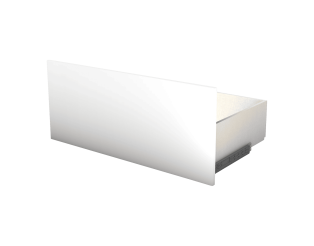 Tiroir simple avec entourage L 90 cm Casa Blanc