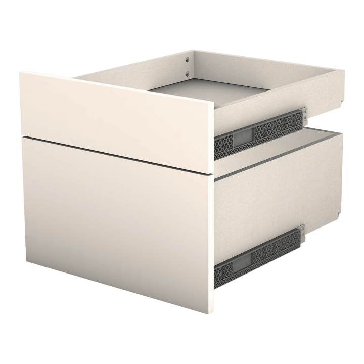 Tiroir double Casa avec entourage L 45 cm Sable