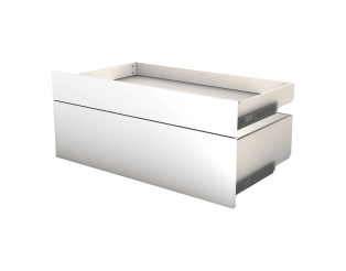 Tiroir double avec entourage Casa L 90 cm Blanc
