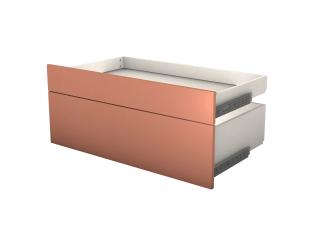 Tiroir double Casa avec entourage L 90 cm Terra