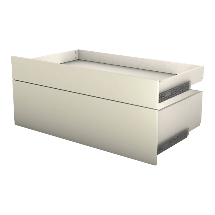 Tiroir double Casa avec entourage L 90 cm - Sauge