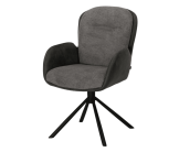 Chaise avec accoudoirs Longford anthracite