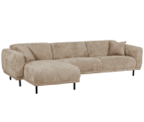 Canapé Balena avec chaise longue à gauche