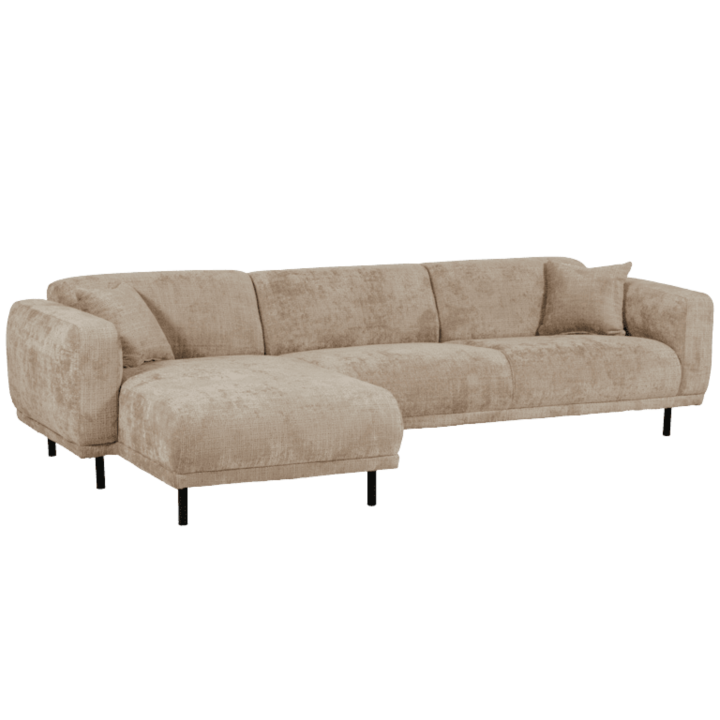Canapé Balena avec chaise longue à gauche