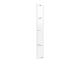 Porte cadre Casa H232 cm L 45 blanc
