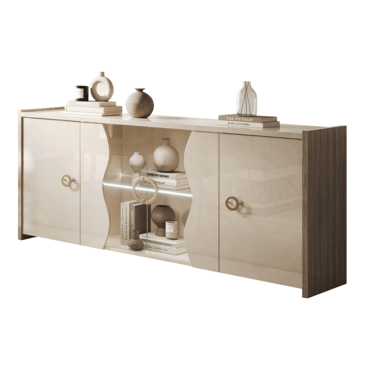 Buffet 4 portes 190 cm LED London