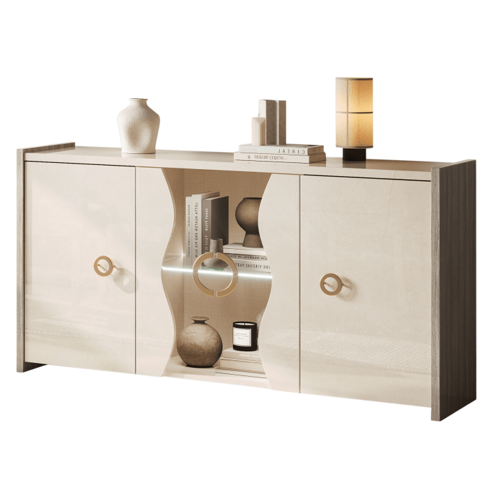 London Buffet 4 portes avec LED