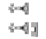 Lot de 2 charnières 110° pour portes battantes Casa