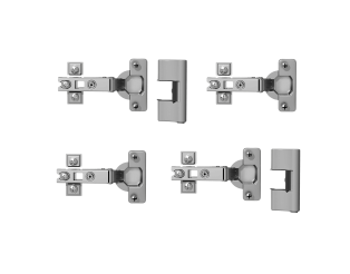 Lot de 4 charnières pour porte - Casa