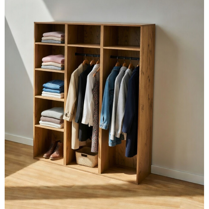 Meuble de rangement 180 cm Casa chêne hikory