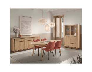 Salle à manger Rondi avec vitrine