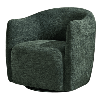 Fauteuil Pivotant Nigel chenille vert