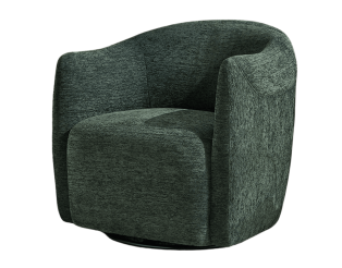 Fauteuil Pivotant Nigel chenille vert