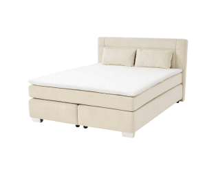 Lit boxspring Romana chenille beige