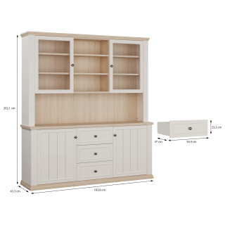 Buffet 4 portes haut + bas Pontypool Q,214