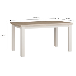 Table rectangulaire extensible Pontypool q,245