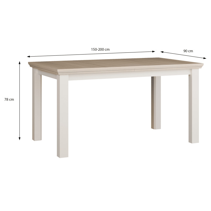 Table rectangulaire extensible Pontypool q,245