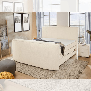 Lit Boxspring Bel Air 180 cm Beige