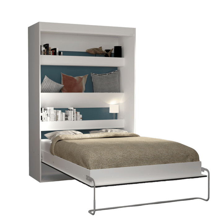 Lit abattant Blanc Home 140 x 190 cm Lift