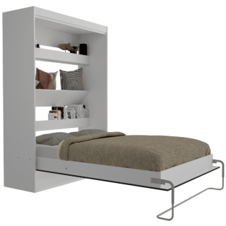 Lit abattant Blanc Home 140 x 190 cm Lift