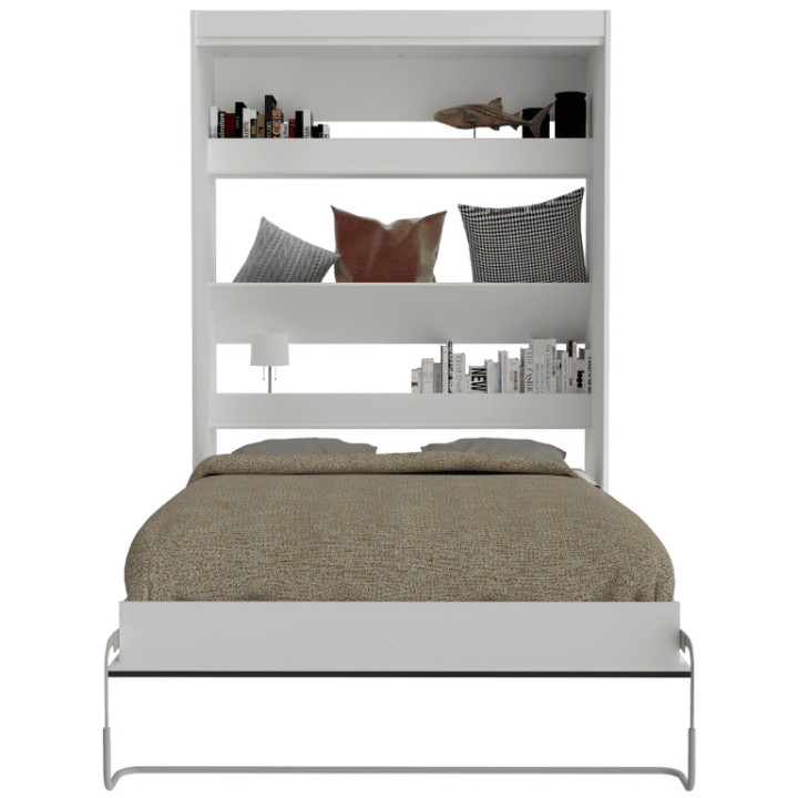 Lit abattant Blanc Home 140 x 190 cm Lift