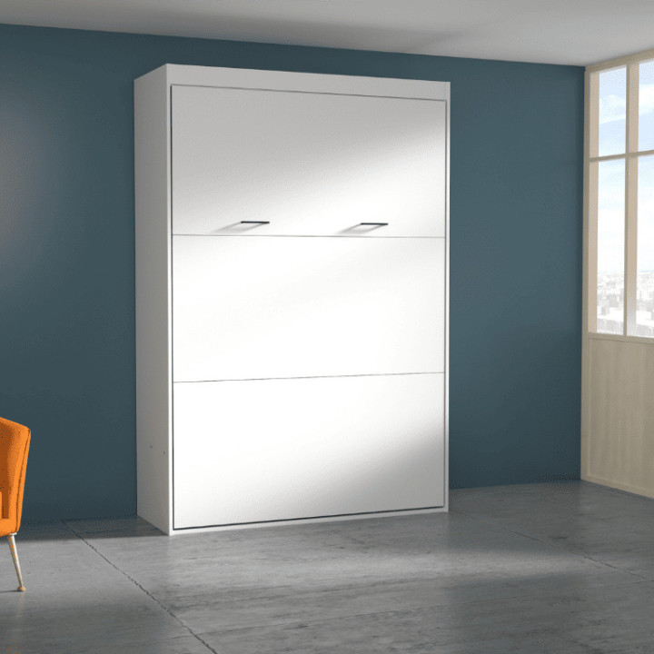 Lit abattant Blanc Home 140 x 190 cm Lift