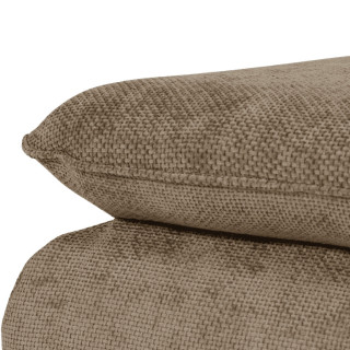 Pouf Venice en tissu gris