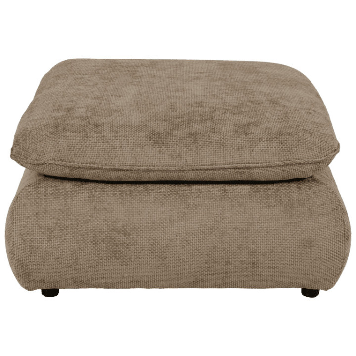 Pouf Venice en tissu gris