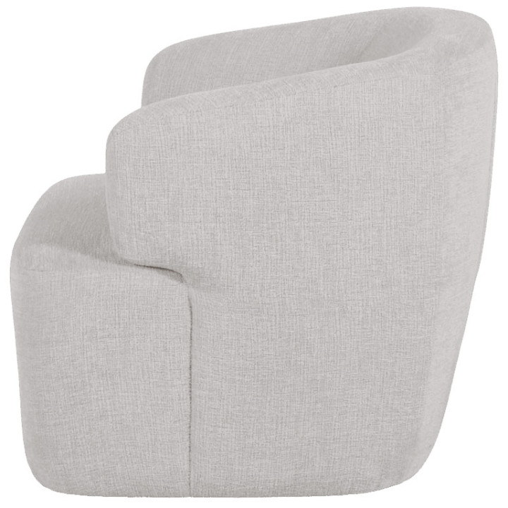 Fauteuil Pivotant Timo Chenille beige