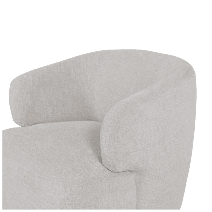 Fauteuil Pivotant Timo Chenille beige