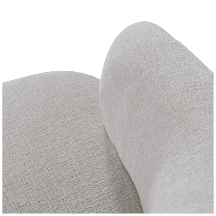 Fauteuil Pivotant Timo Chenille beige