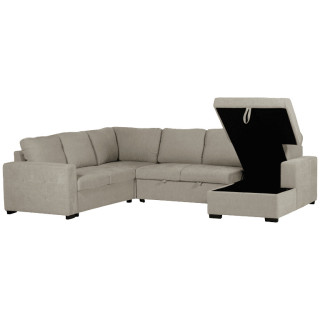Salon d'angle Olivia convertible avec coffre de rangement