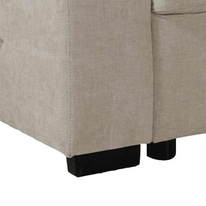 Salon d'angle Olivia convertible avec coffre de rangement