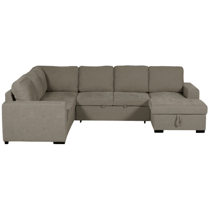 Salon d'angle Olivia convertible avec coffre de rangement