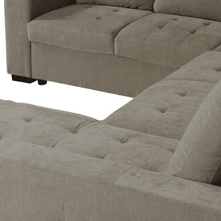 Salon d'angle Olivia convertible avec coffre de rangement