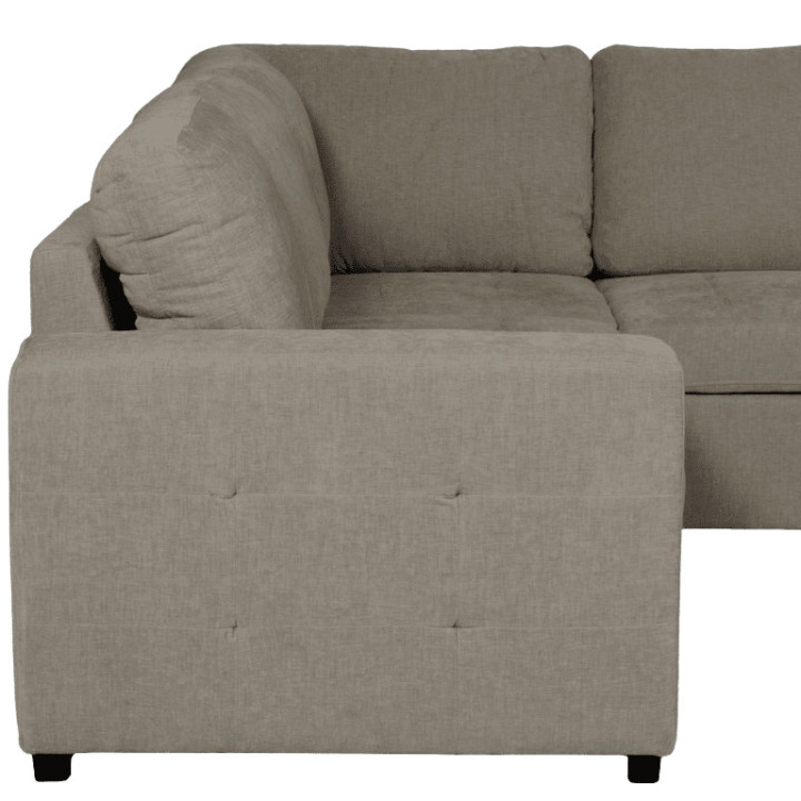 Salon d'angle Olivia convertible avec coffre de rangement