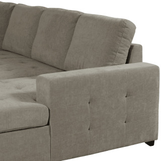 Salon d'angle Olivia convertible avec coffre de rangement