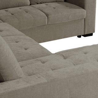 Salon d'angle Olivia convertible avec coffre de rangement
