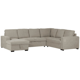 Salon d'angle Olivia convertible avec coffre de rangement