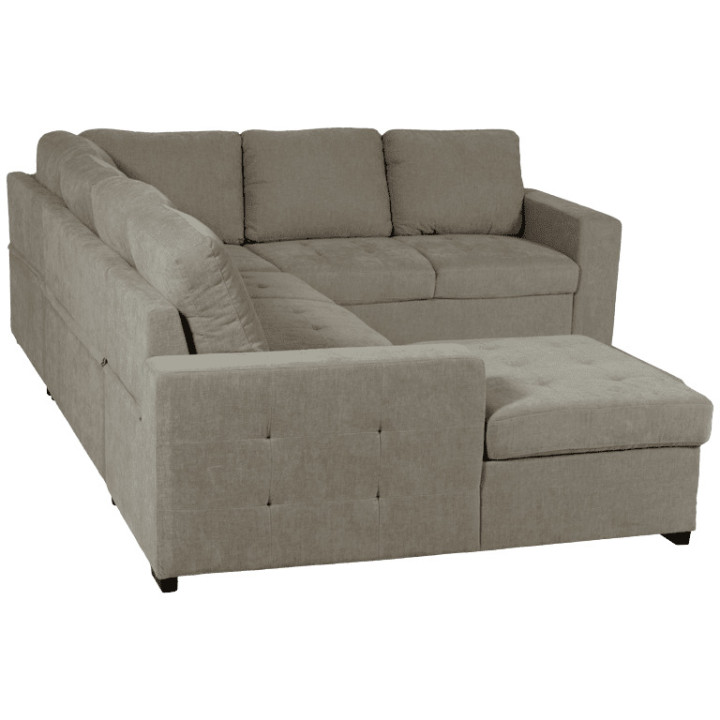Salon d'angle Olivia convertible avec coffre de rangement