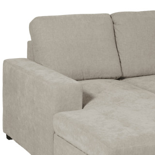 Salon d'angle Olivia convertible avec coffre de rangement