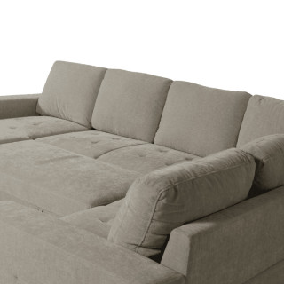Salon d'angle Olivia convertible avec coffre de rangement