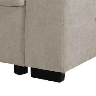 Salon d'angle Olivia convertible avec coffre de rangement