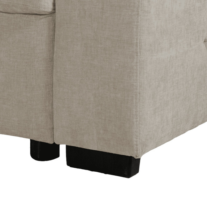 Salon d'angle Olivia convertible avec coffre de rangement