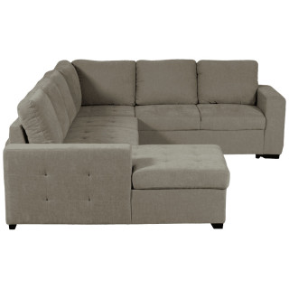 Salon d'angle Olivia convertible avec coffre de rangement