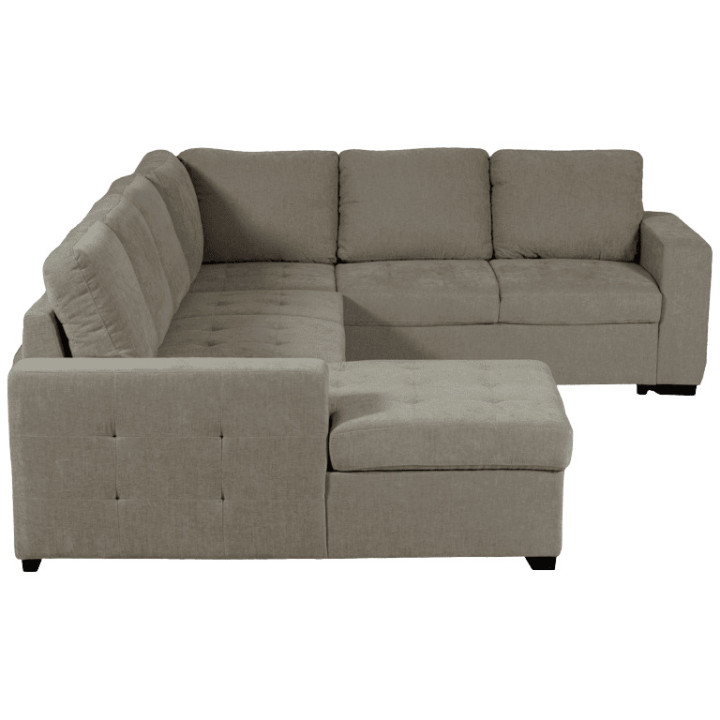 Salon d'angle Olivia convertible avec coffre de rangement