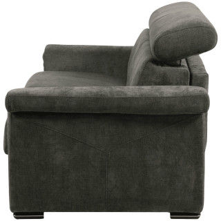 Canapé lit Colosseo 140 cm tissu merlin anthracite